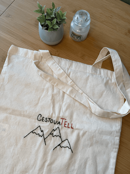 Plátěná taška s výšivkou (dvě varianty)