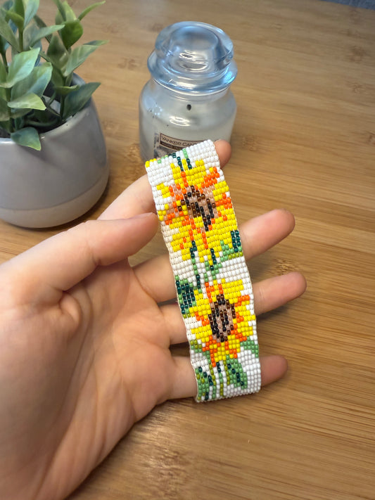 Korálkový náramek slunečnice