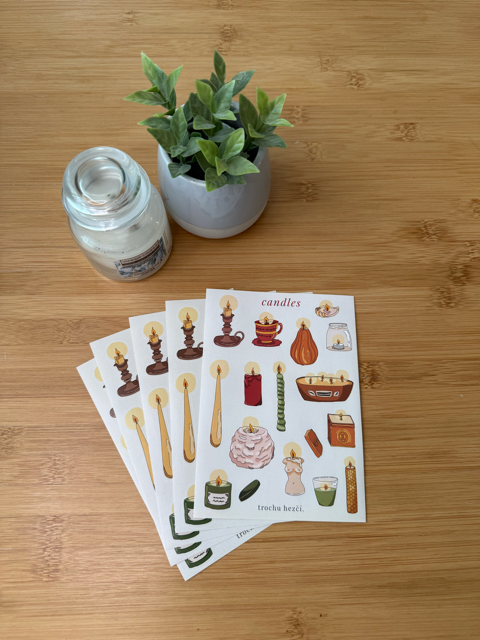 Samolepky Candles |Trochu hezčí