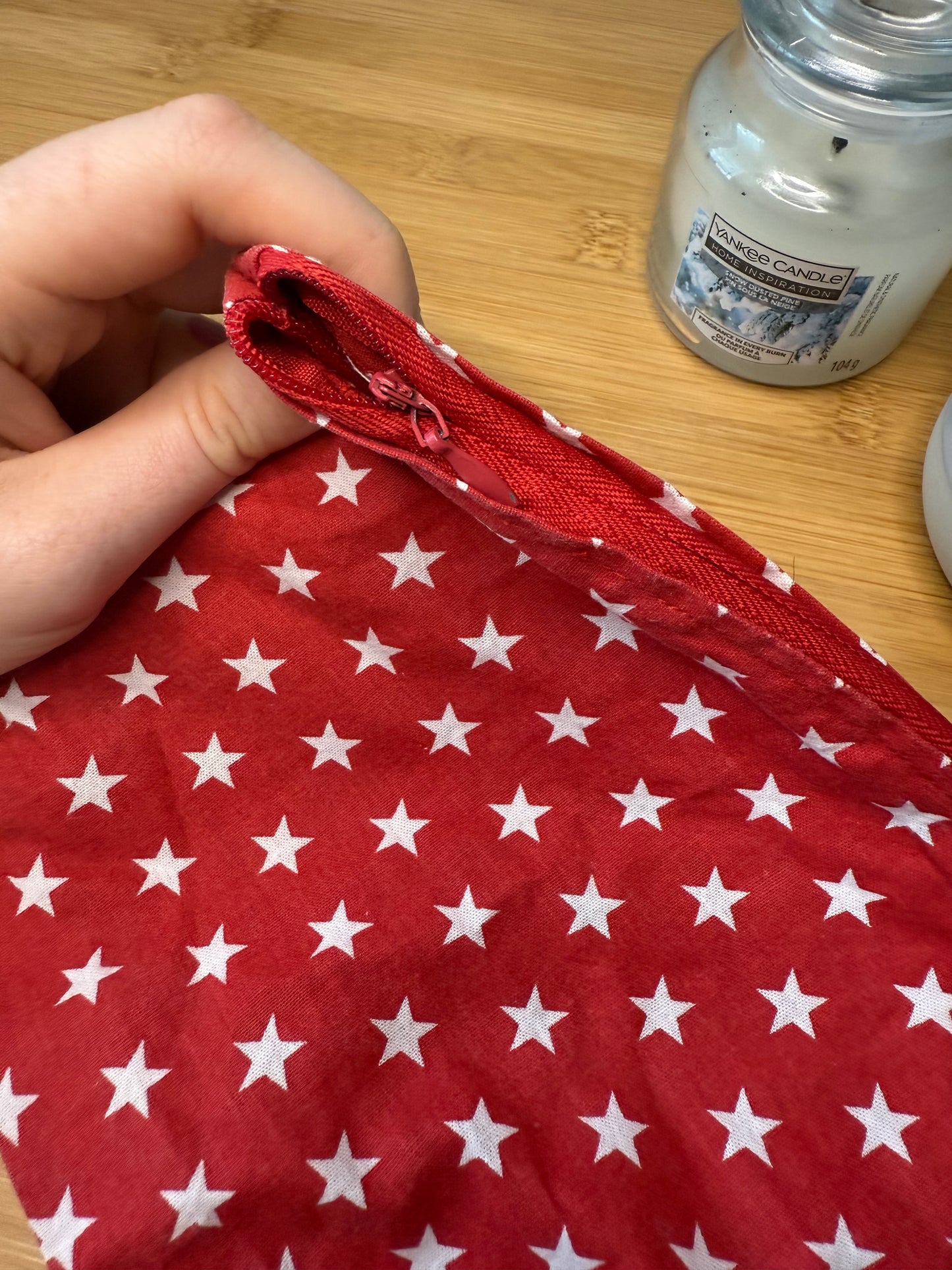 A5 taštička s hvězdičkami, s květinami