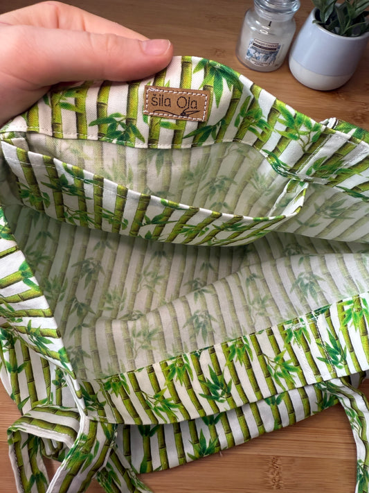 Plátěná taška s bambusem