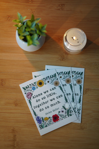 Pohled Alone we can do so little, together so we can do so much