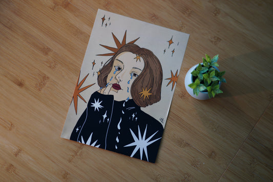 Print Even the Stars Cry Sometimes A4 | Trochu hezčí