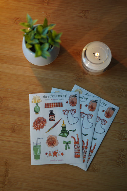 Samolepky Daydream matcha & apricot version