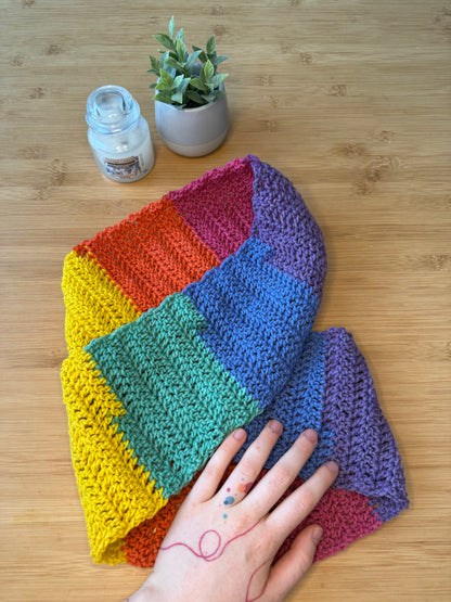 Kruhová barevná šála