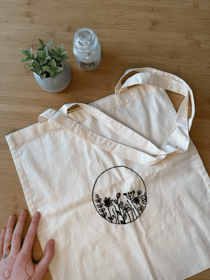 Plátěná taška s výšivkou (dvě varianty)
