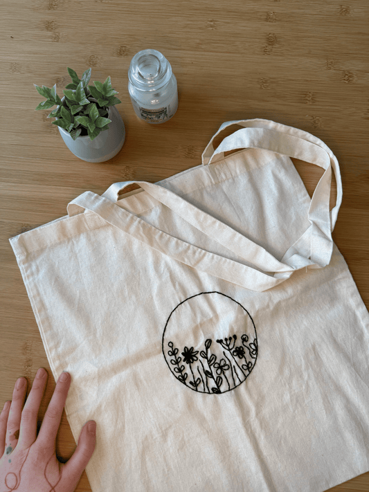 Plátěná taška s výšivkou (dvě varianty)