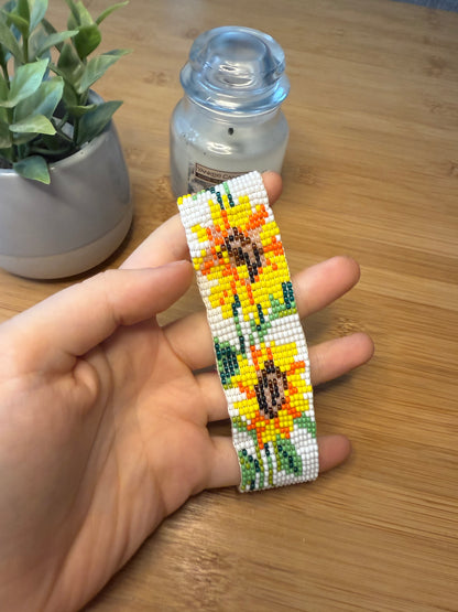 Korálkový náramek slunečnice