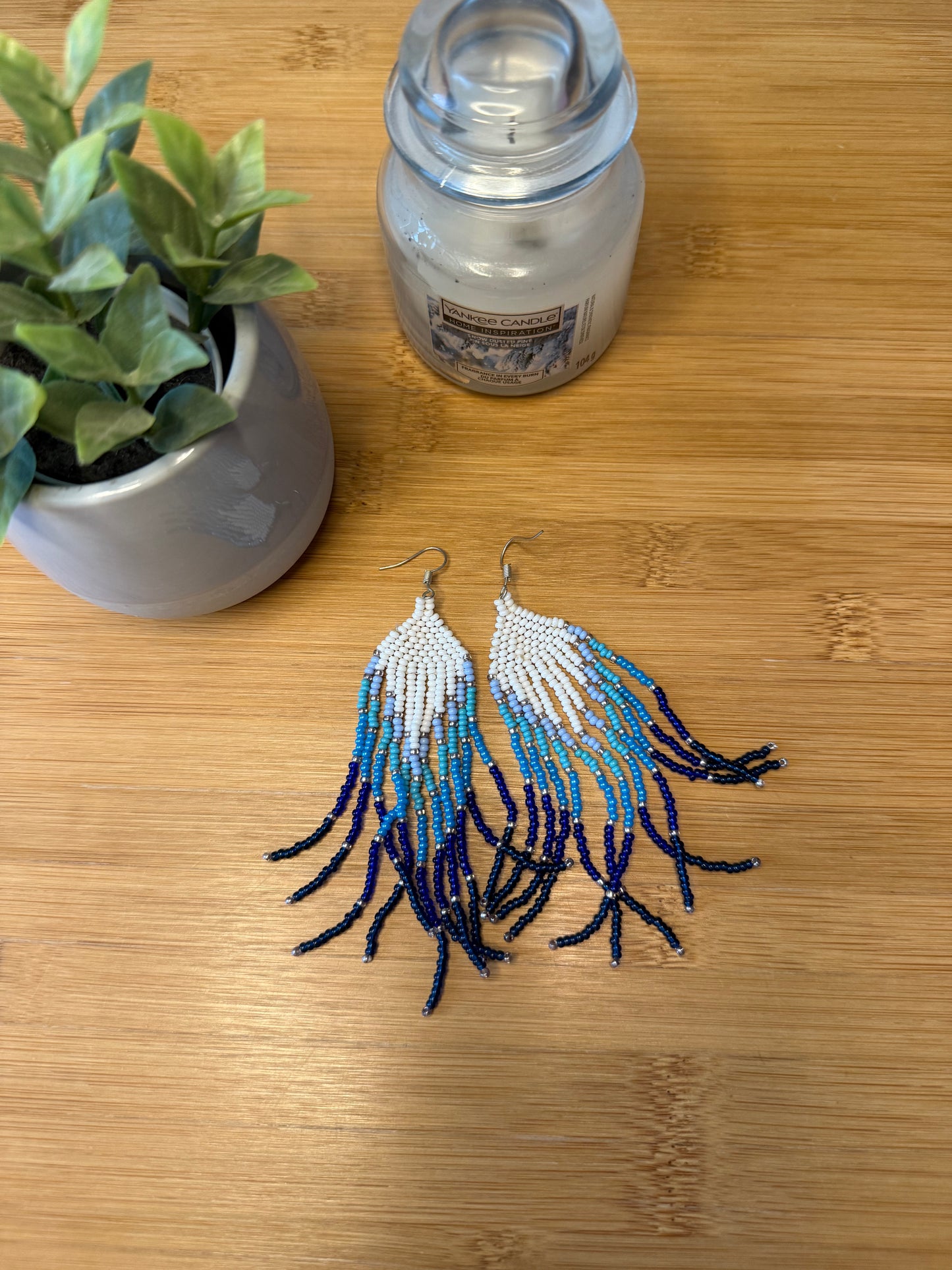 Korálkové náušnice různé druhy