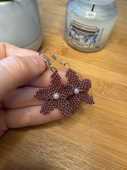 Korálkové náušnice různé druhy