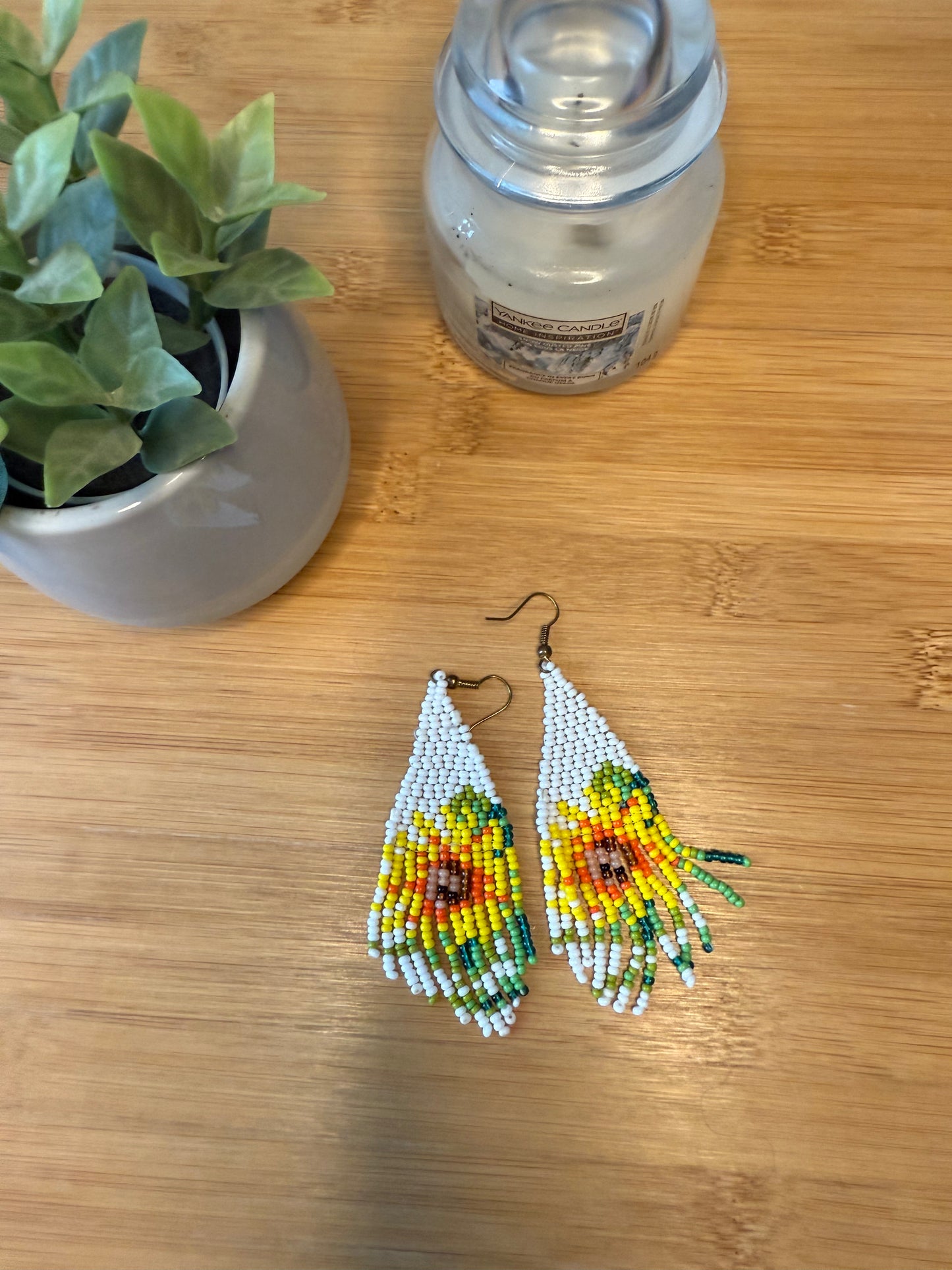 Korálkové náušnice různé druhy