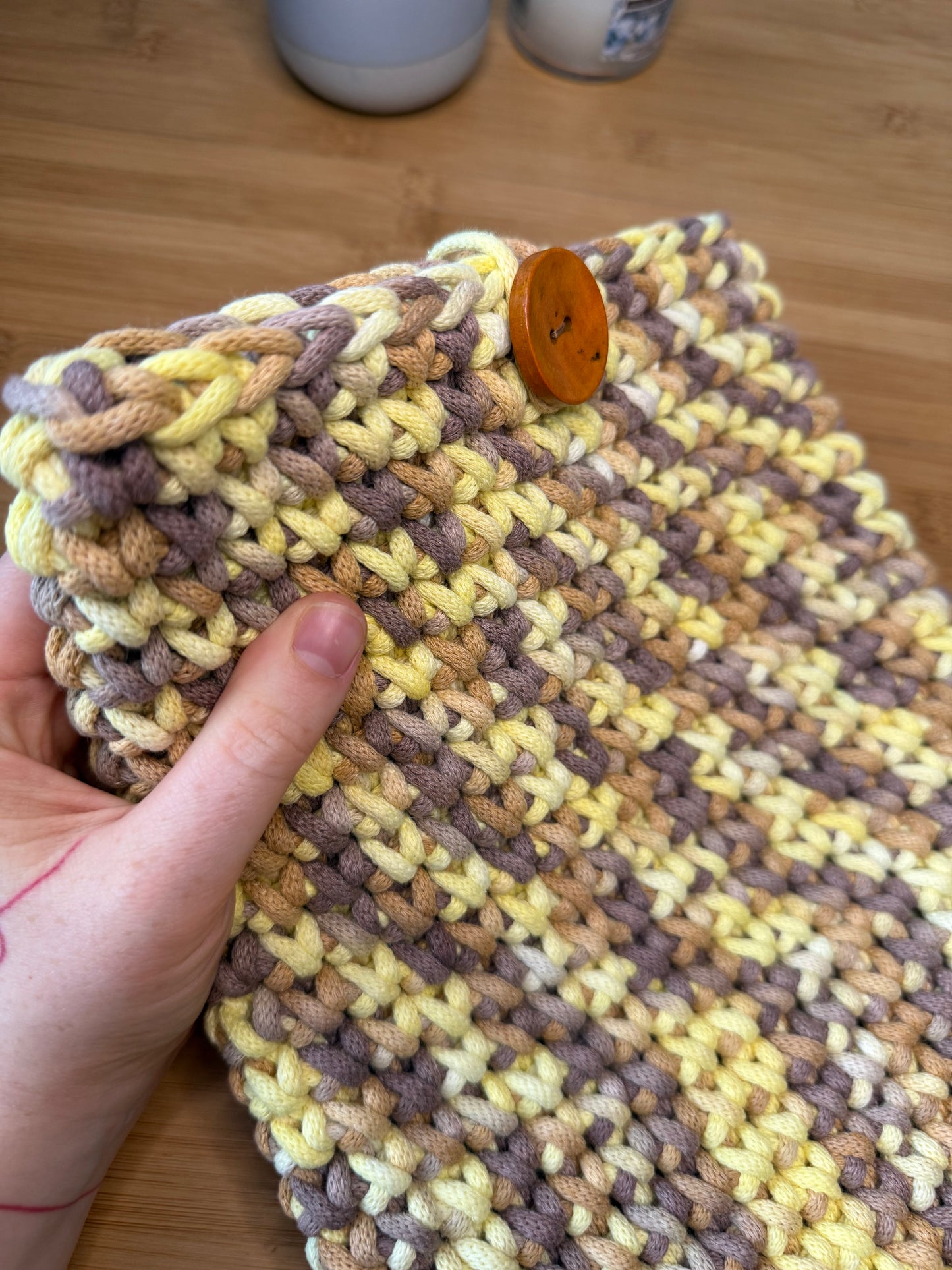 Ručně háčkovaný obal na Ipad (tablet) různé barevné kombinace