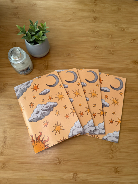 Sešit Slunce a Měsíc A5 | Trochu hezčí