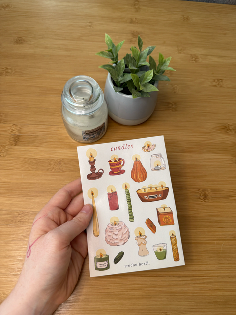 Samolepky Candles |Trochu hezčí