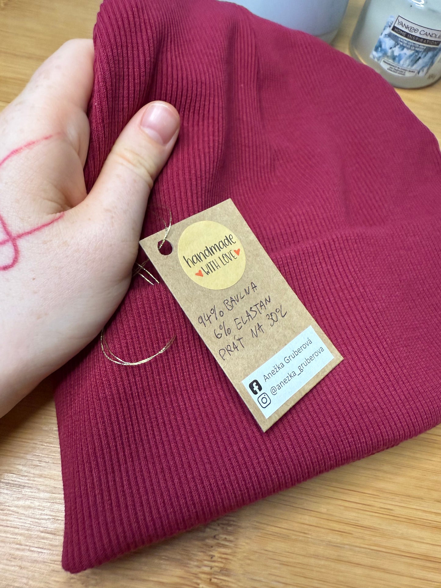 Bavlněná čepice různé barvy