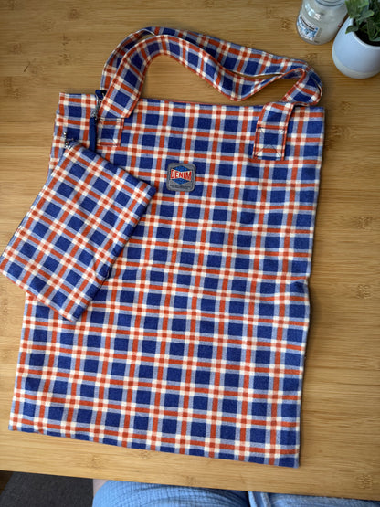 Retro taška s kapsičkou a odepínací taštičkou