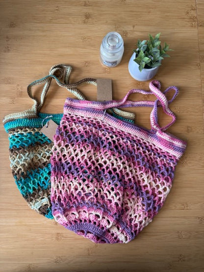 Háčkovaná síťovka (dvě barvy)