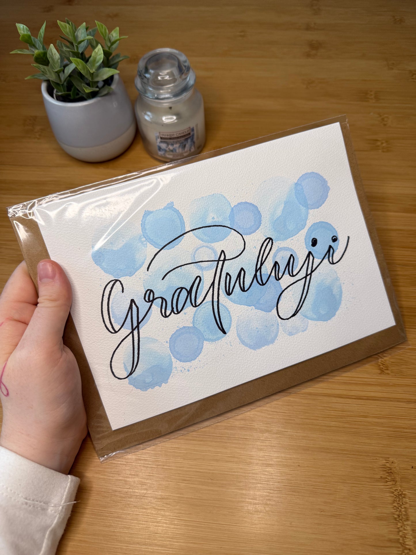 Přání "gratuluji" s obálkou