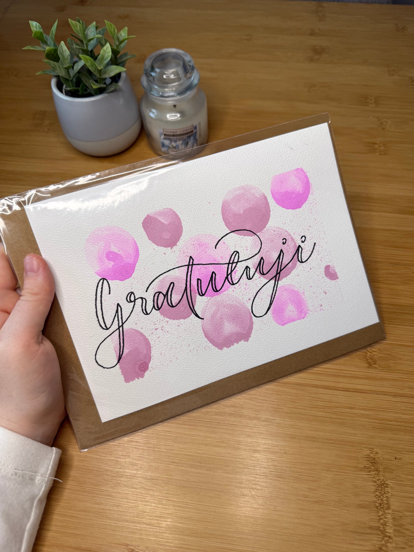 Přání "gratuluji" s obálkou