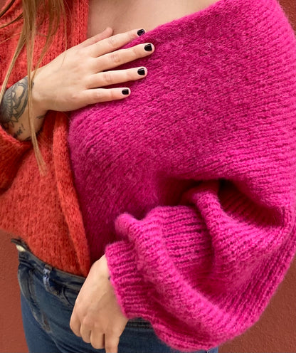 Svetr z hedvábí a alpaky