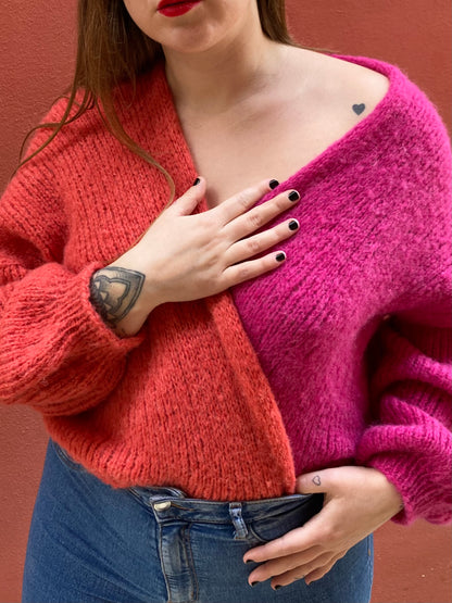 Svetr z hedvábí a alpaky