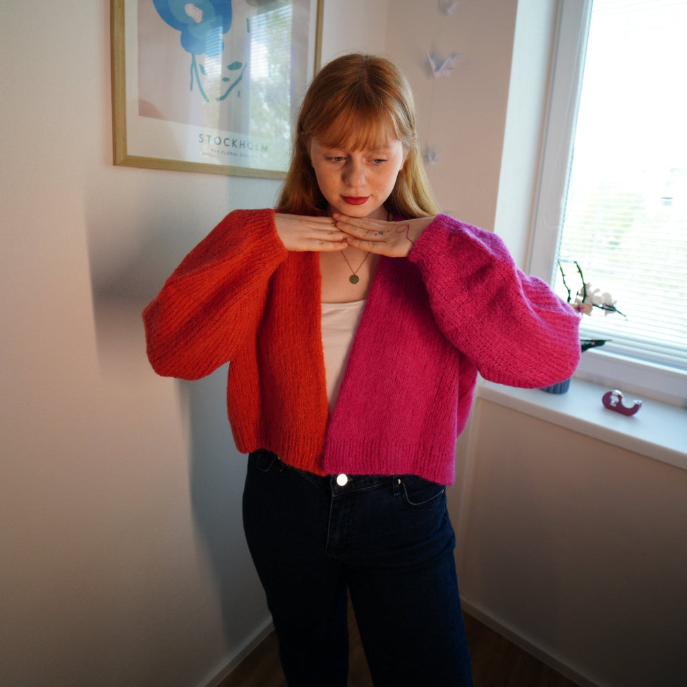 Svetr z hedvábí a alpaky