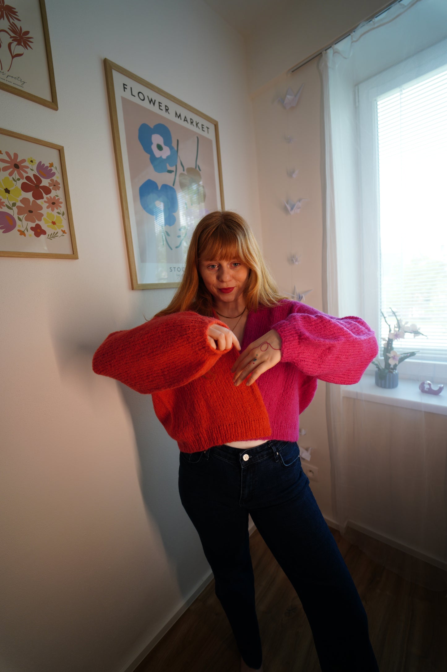 Svetr z hedvábí a alpaky