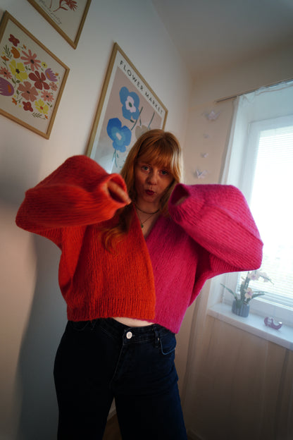 Svetr z hedvábí a alpaky