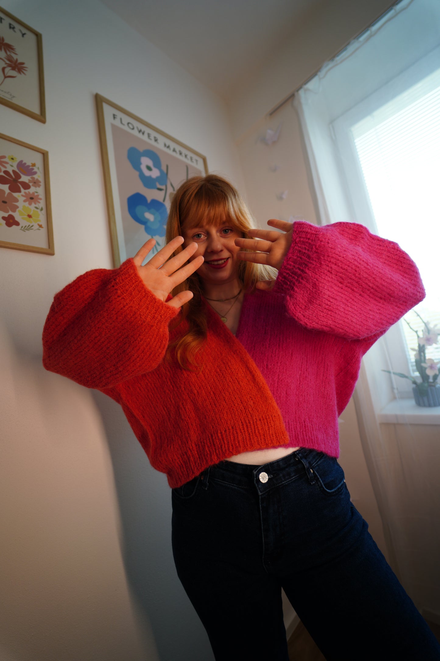 Svetr z hedvábí a alpaky