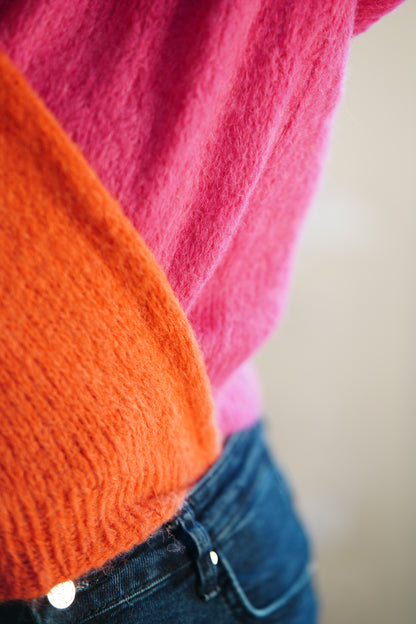 Svetr z hedvábí a alpaky