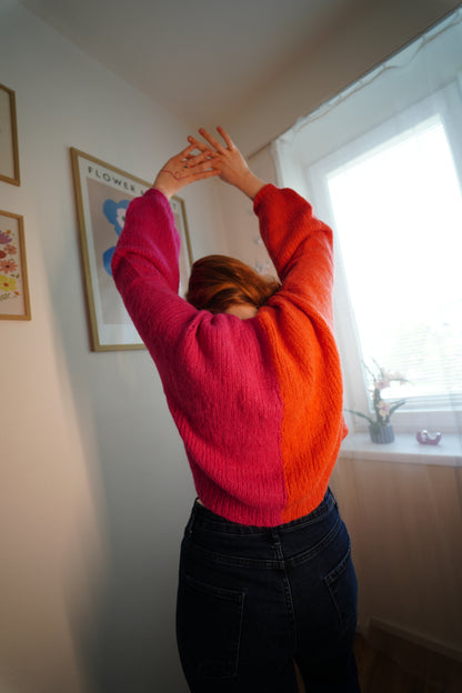 Svetr z hedvábí a alpaky