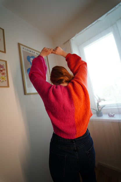 Svetr z hedvábí a alpaky